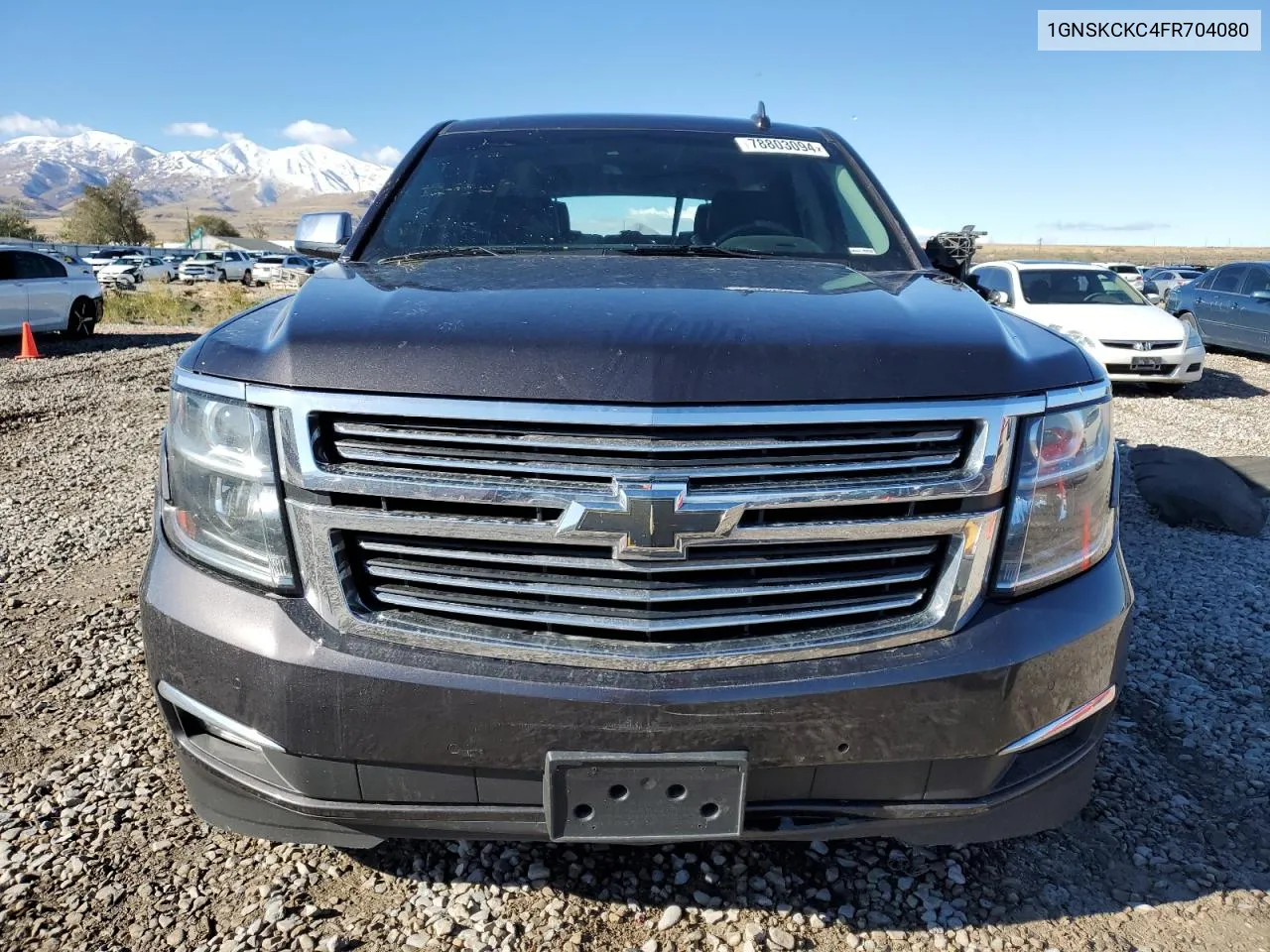 2015 Chevrolet Tahoe K1500 Ltz VIN: 1GNSKCKC4FR704080 Lot: 78803094