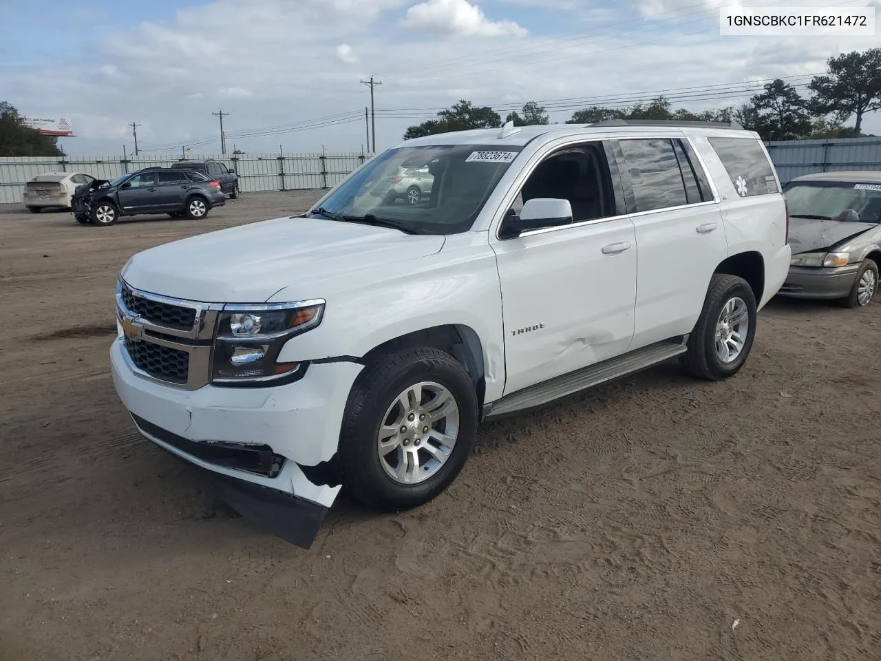 2015 Chevrolet Tahoe C1500 Lt VIN: 1GNSCBKC1FR621472 Lot: 78823674