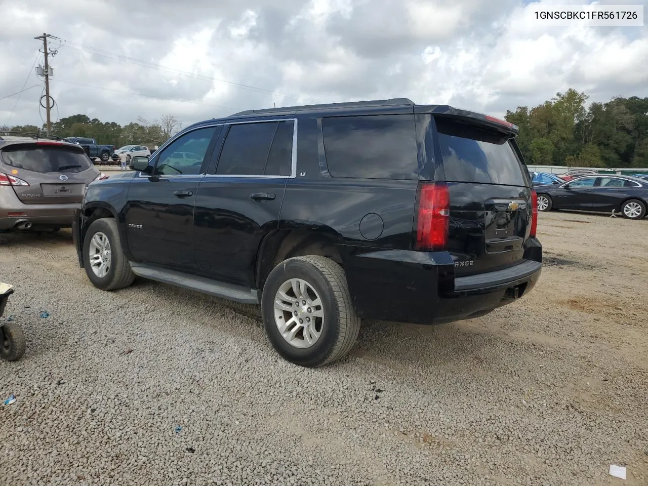 2015 Chevrolet Tahoe C1500 Lt VIN: 1GNSCBKC1FR561726 Lot: 78824914