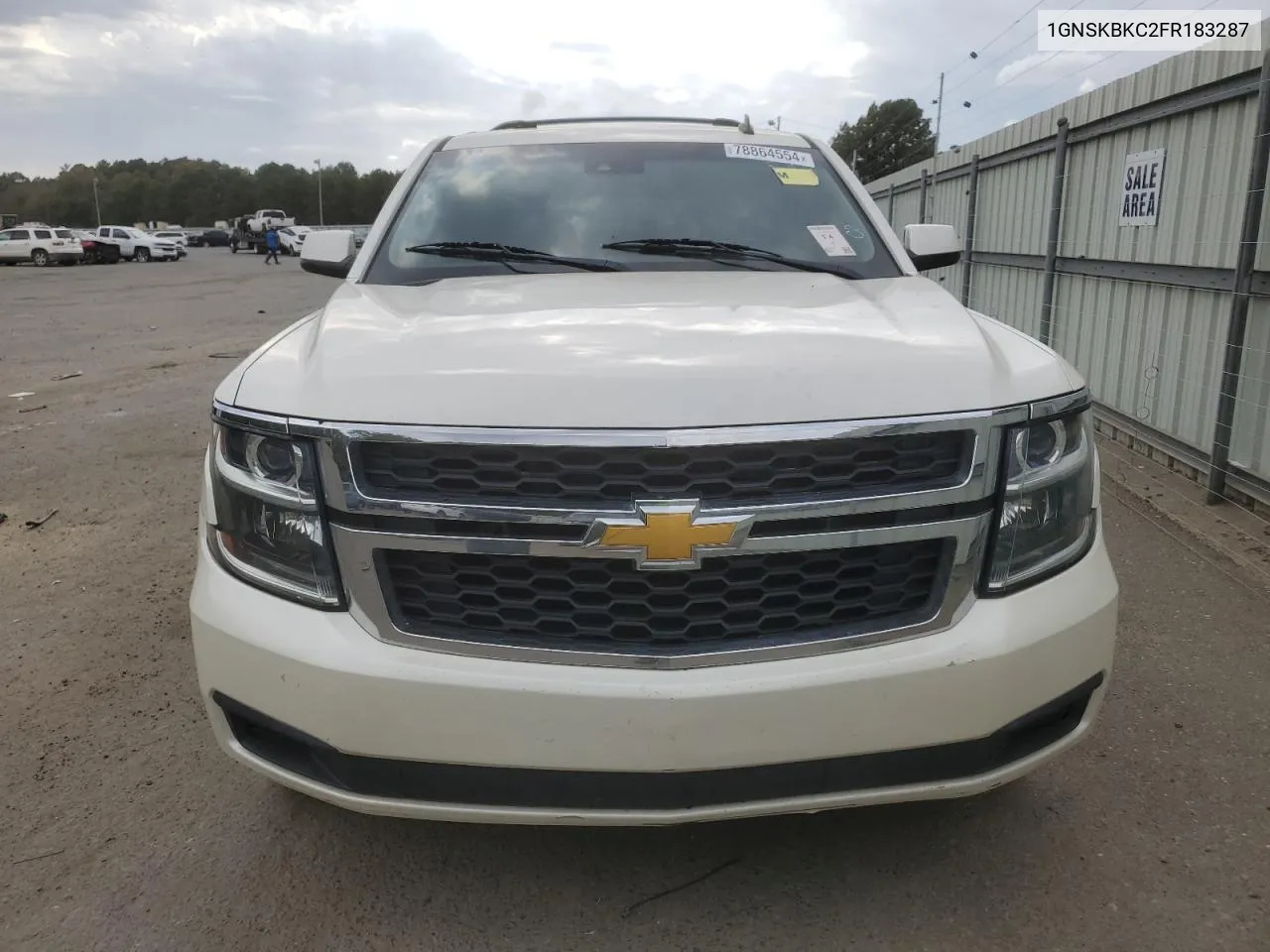 2015 Chevrolet Tahoe K1500 Lt VIN: 1GNSKBKC2FR183287 Lot: 78864554