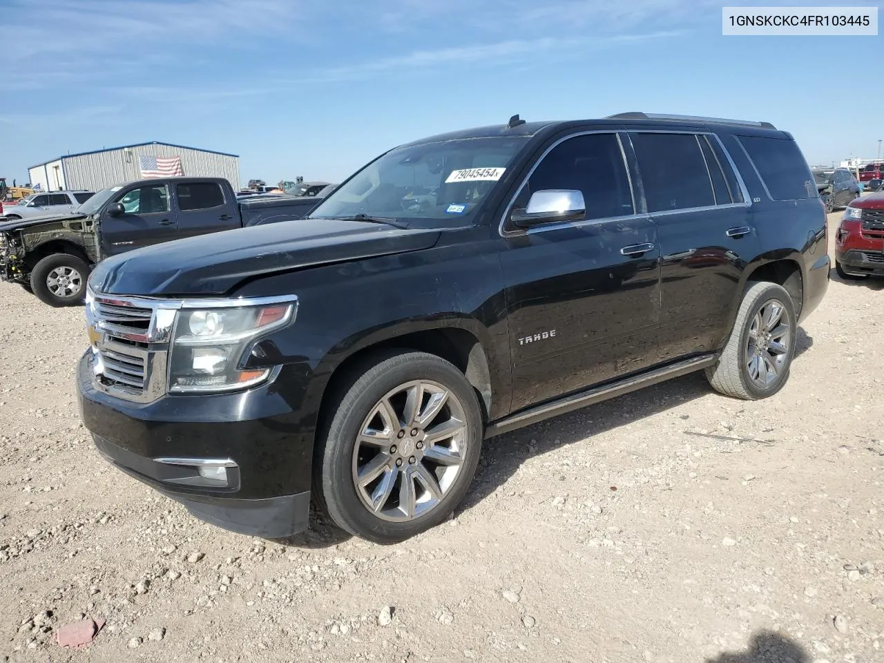 2015 Chevrolet Tahoe K1500 Ltz VIN: 1GNSKCKC4FR103445 Lot: 79045454