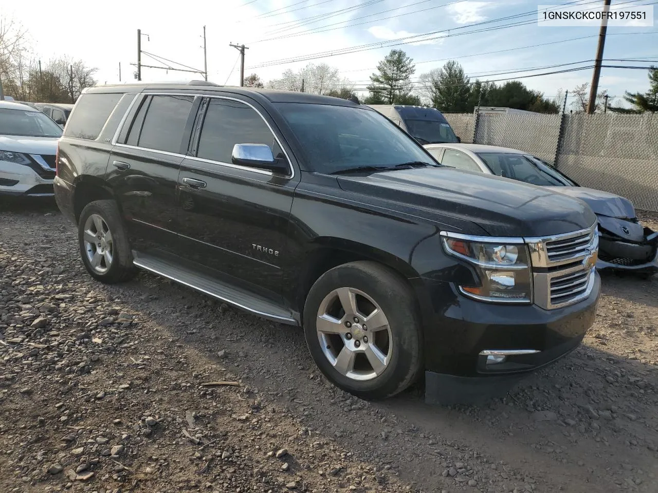 2015 Chevrolet Tahoe K1500 Ltz VIN: 1GNSKCKC0FR197551 Lot: 79167314