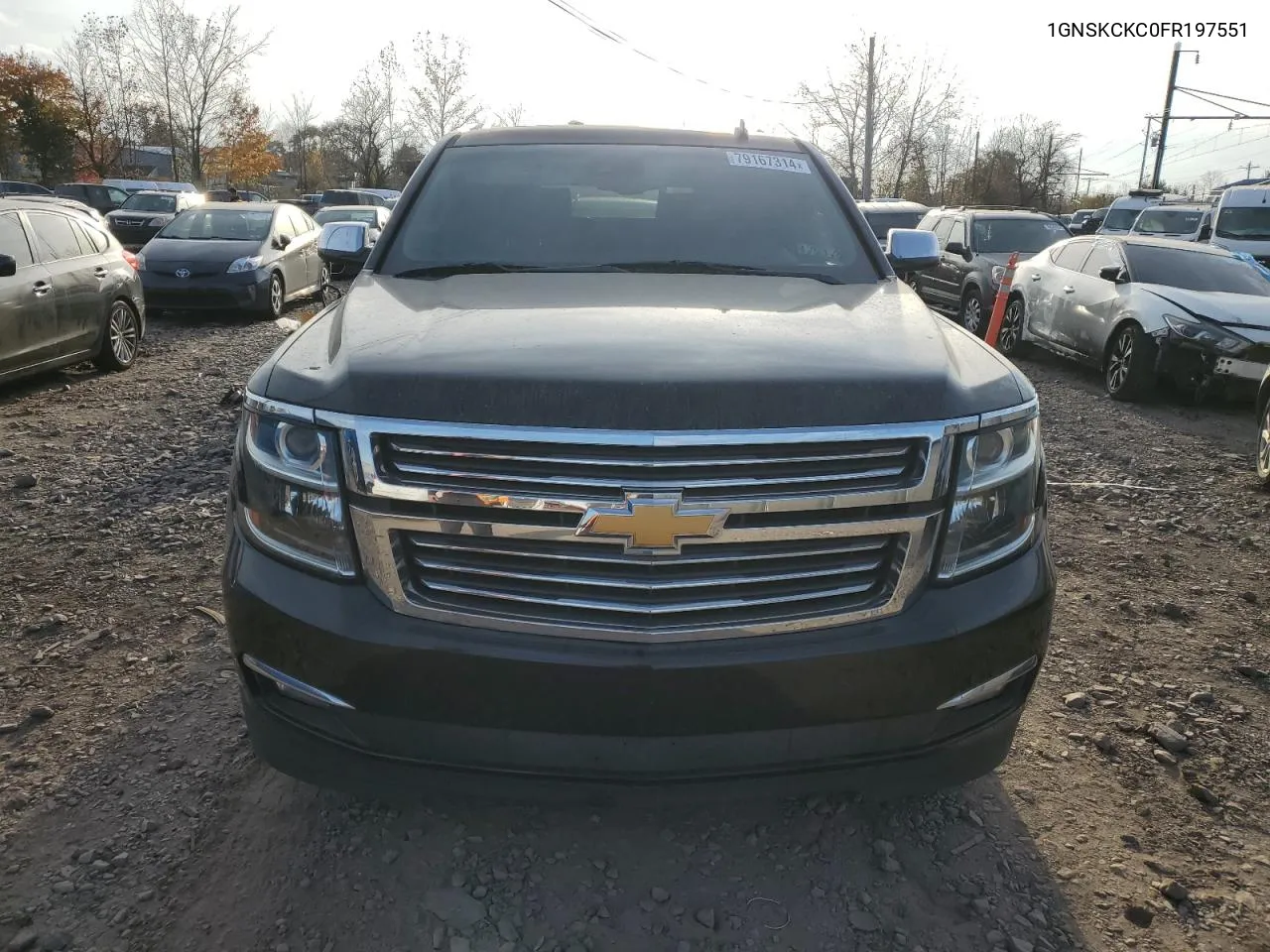 2015 Chevrolet Tahoe K1500 Ltz VIN: 1GNSKCKC0FR197551 Lot: 79167314