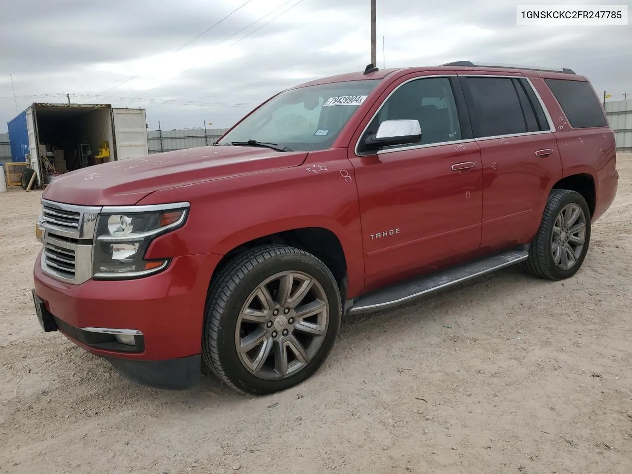 2015 Chevrolet Tahoe K1500 Ltz VIN: 1GNSKCKC2FR247785 Lot: 79429904