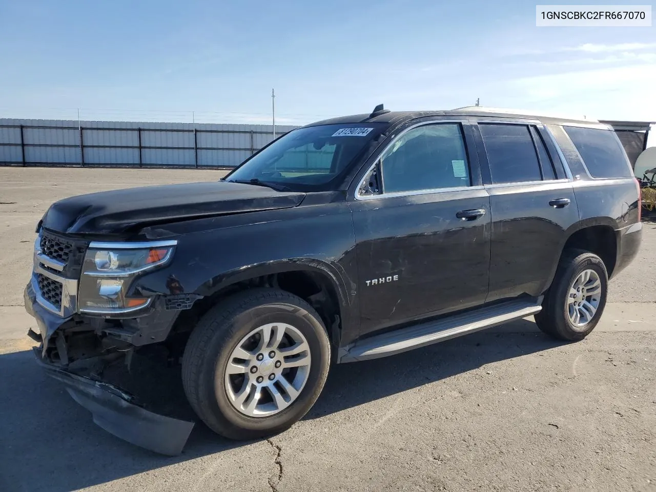 2015 Chevrolet Tahoe C1500 Lt VIN: 1GNSCBKC2FR667070 Lot: 81290704