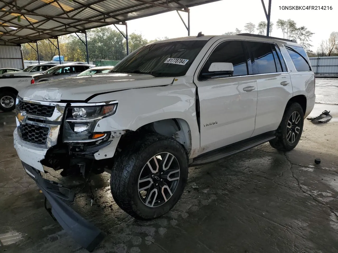 2015 Chevrolet Tahoe K1500 Lt VIN: 1GNSKBKC4FR214216 Lot: 81778784