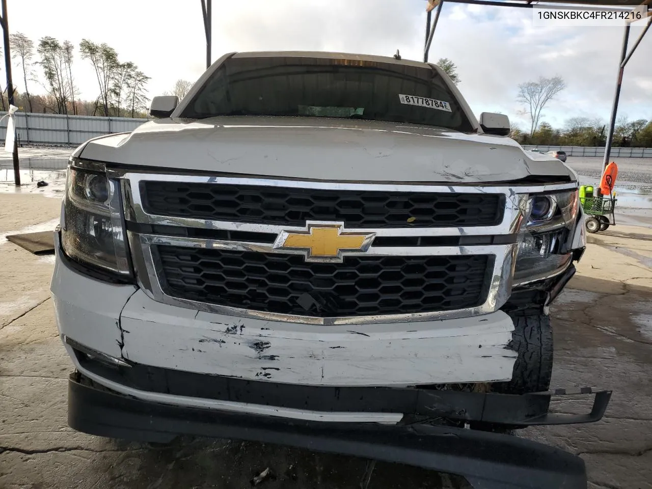 2015 Chevrolet Tahoe K1500 Lt VIN: 1GNSKBKC4FR214216 Lot: 81778784