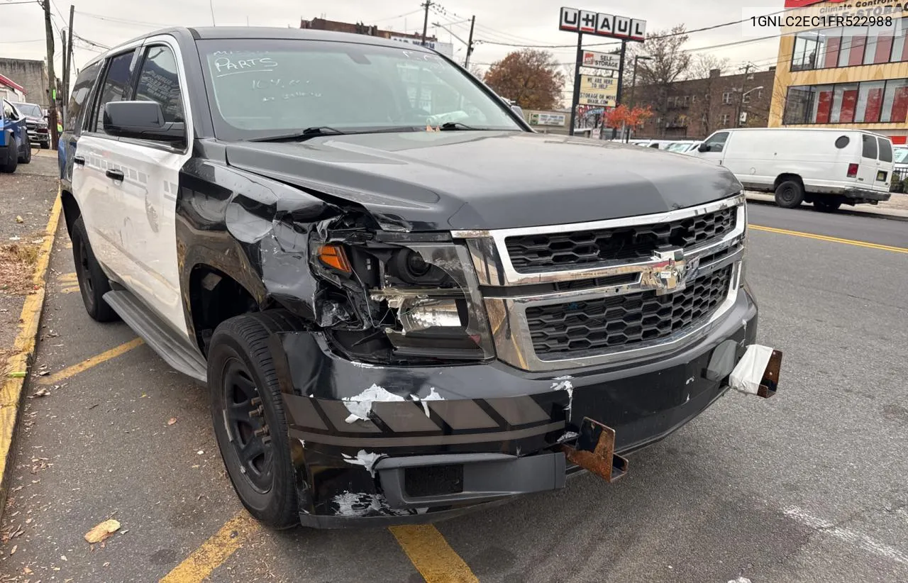 2015 Chevrolet Tahoe Police VIN: 1GNLC2EC1FR522988 Lot: 81963824