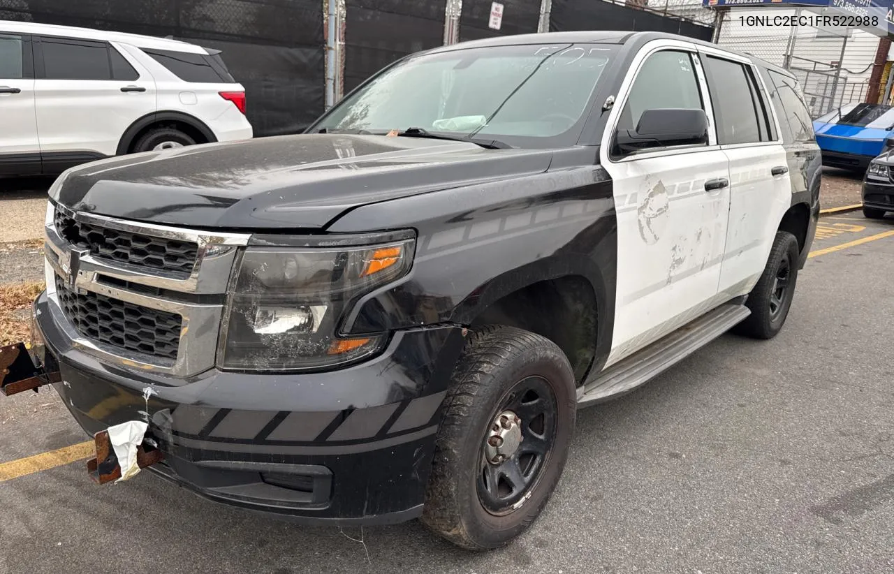 2015 Chevrolet Tahoe Police VIN: 1GNLC2EC1FR522988 Lot: 81963824