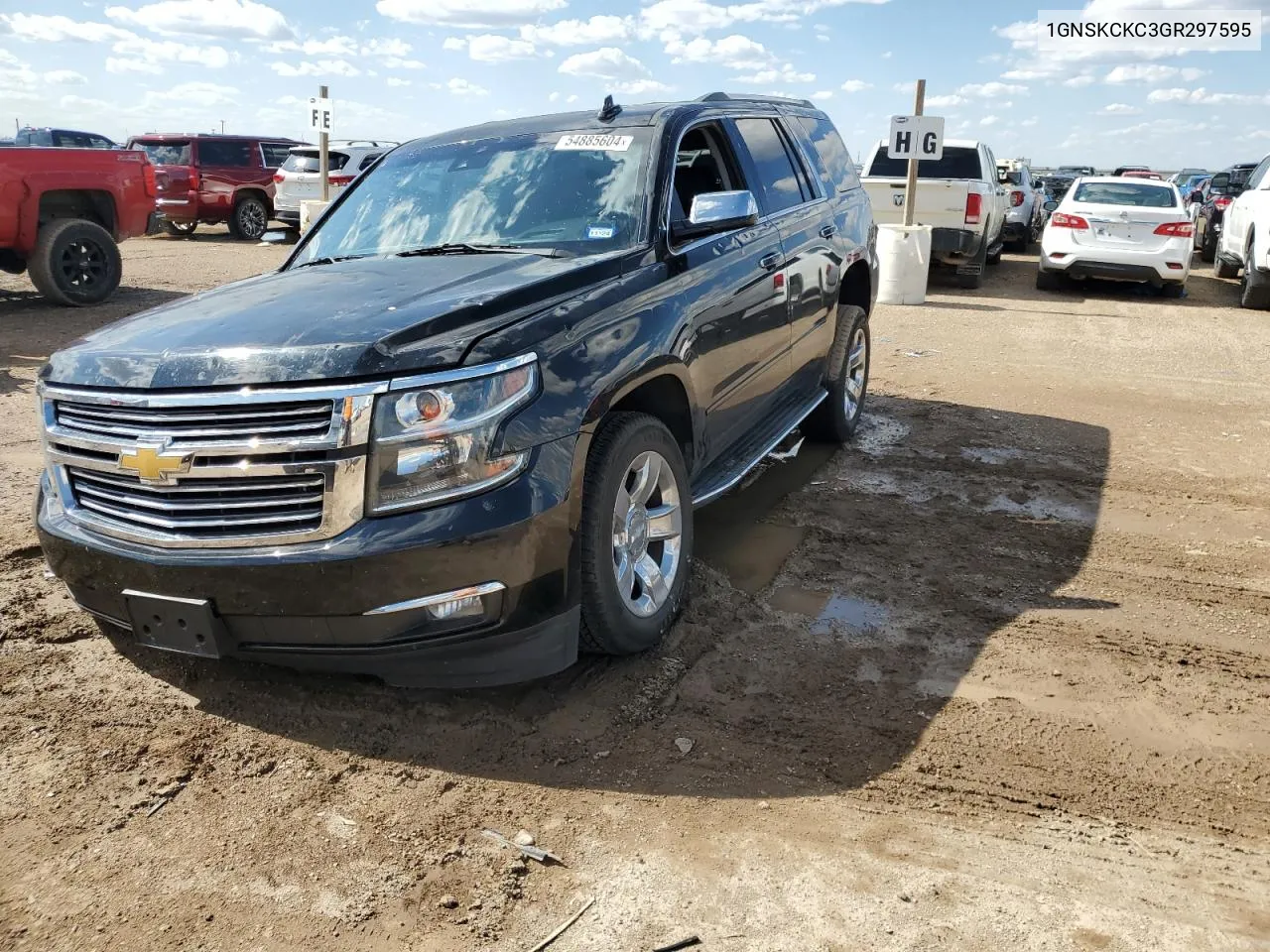 2016 Chevrolet Tahoe K1500 Ltz VIN: 1GNSKCKC3GR297595 Lot: 54885604