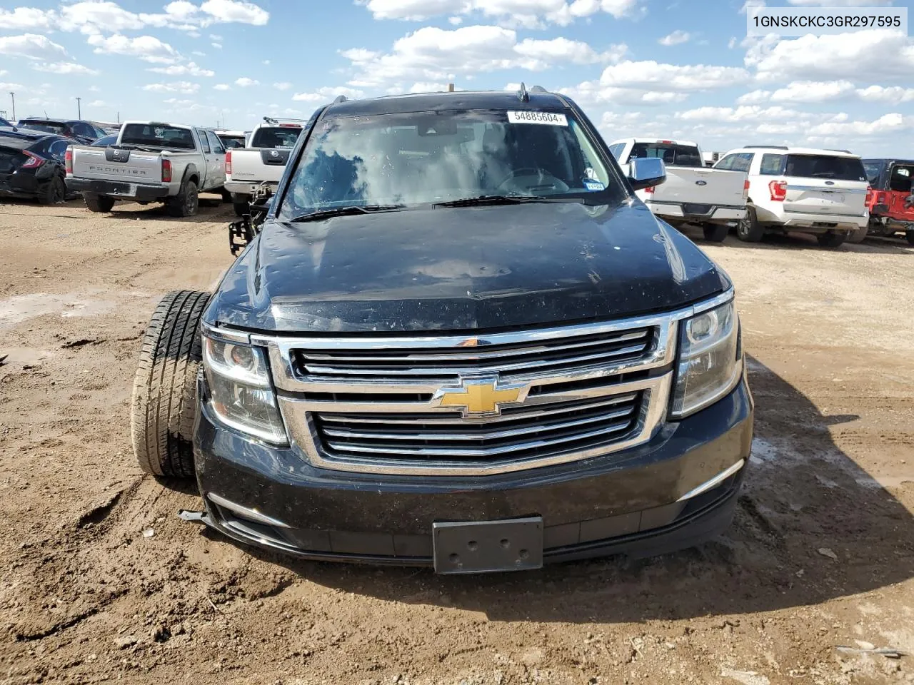 2016 Chevrolet Tahoe K1500 Ltz VIN: 1GNSKCKC3GR297595 Lot: 54885604