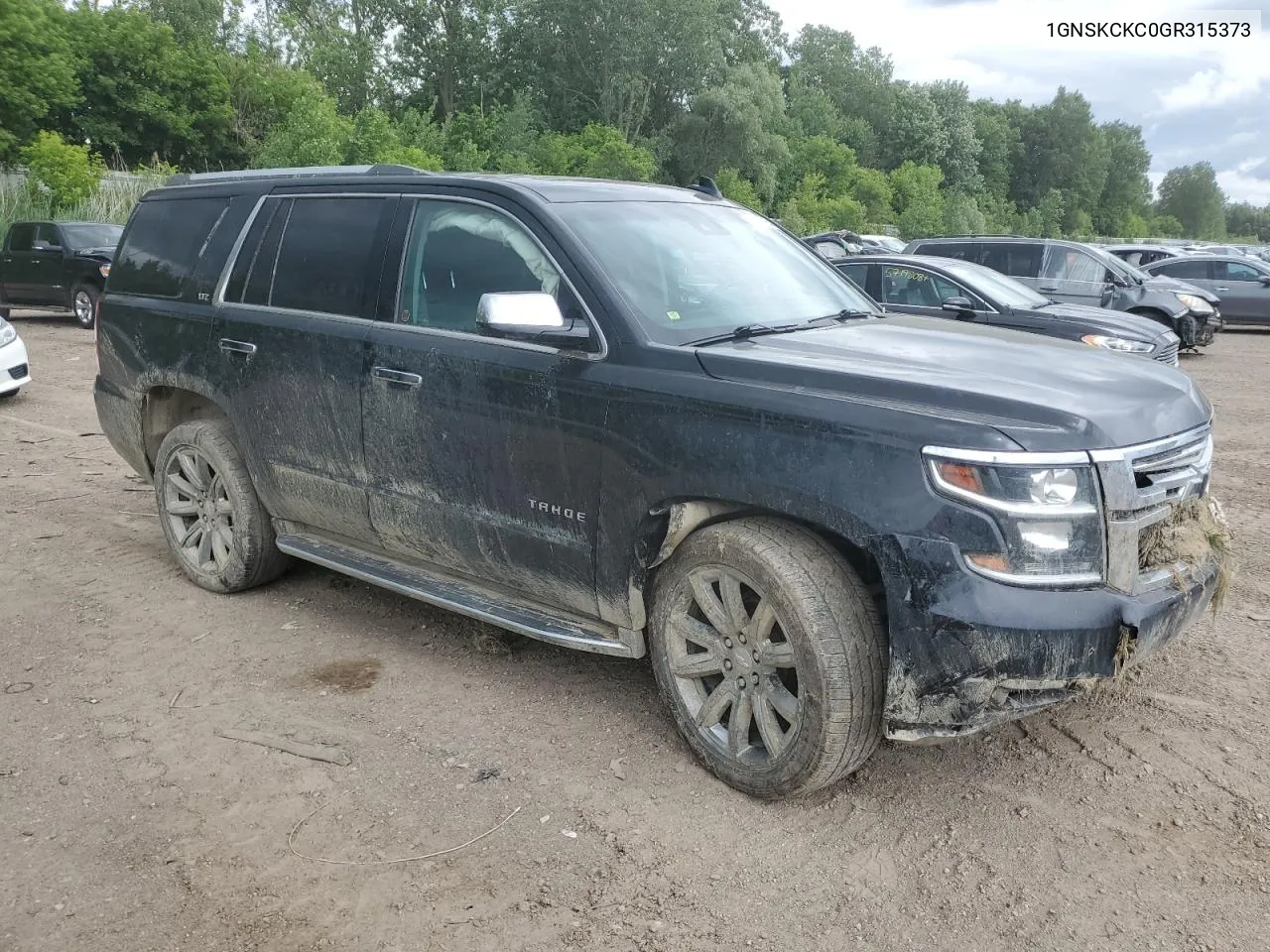 2016 Chevrolet Tahoe K1500 Ltz VIN: 1GNSKCKC0GR315373 Lot: 57381554