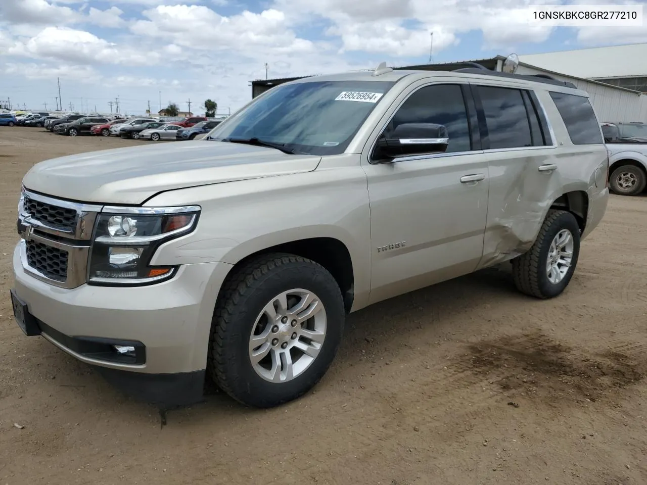 2016 Chevrolet Tahoe K1500 Lt VIN: 1GNSKBKC8GR277210 Lot: 59526954