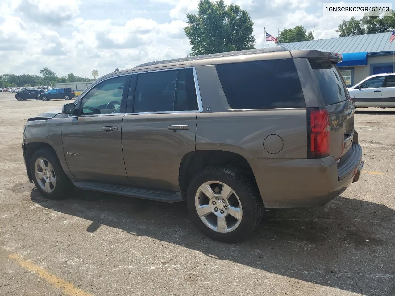 2016 Chevrolet Tahoe C1500 Lt VIN: 1GNSCBKC2GR451463 Lot: 59670464