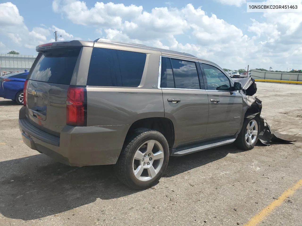 2016 Chevrolet Tahoe C1500 Lt VIN: 1GNSCBKC2GR451463 Lot: 59670464