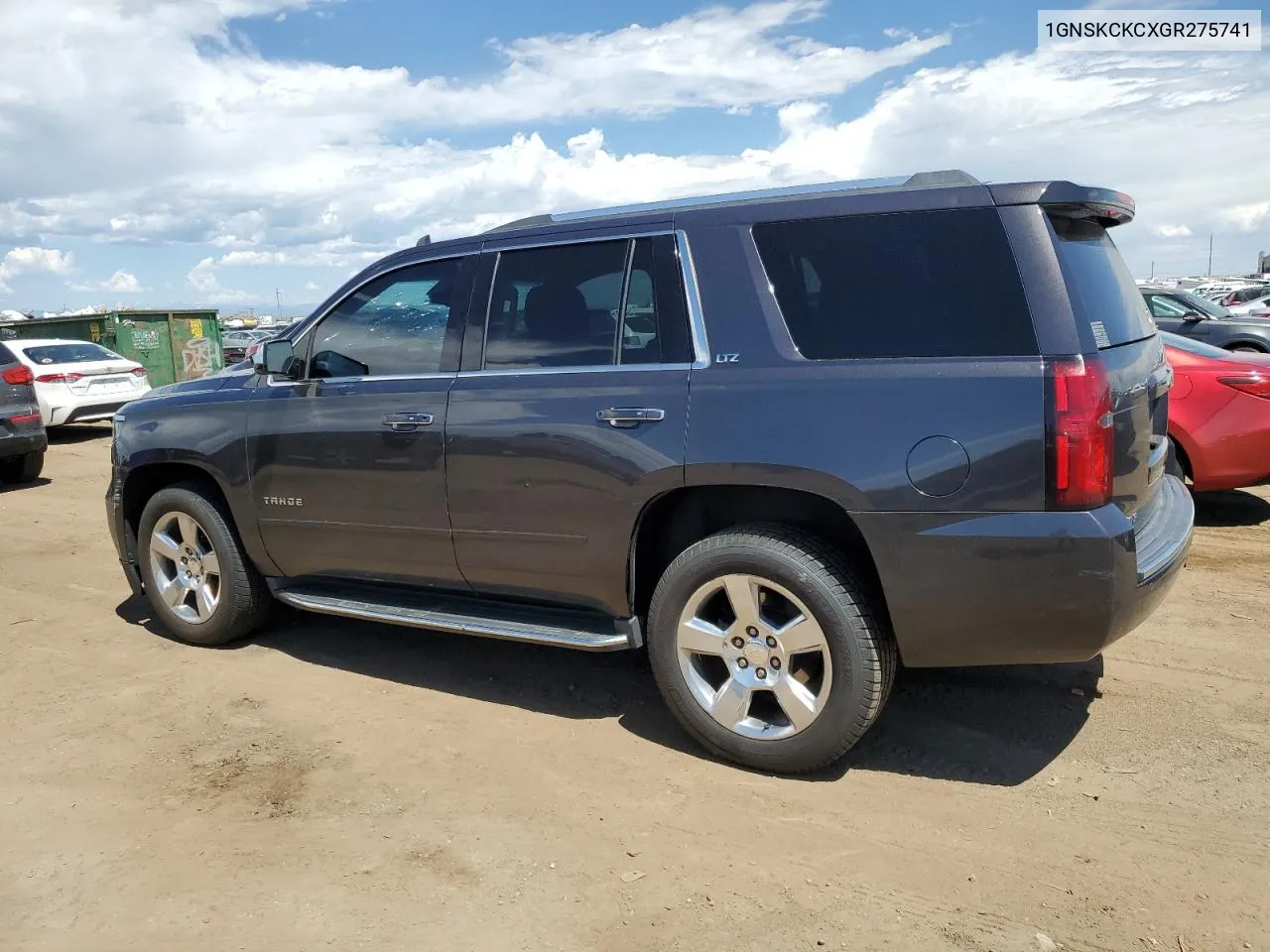 2016 Chevrolet Tahoe K1500 Ltz VIN: 1GNSKCKCXGR275741 Lot: 60265214