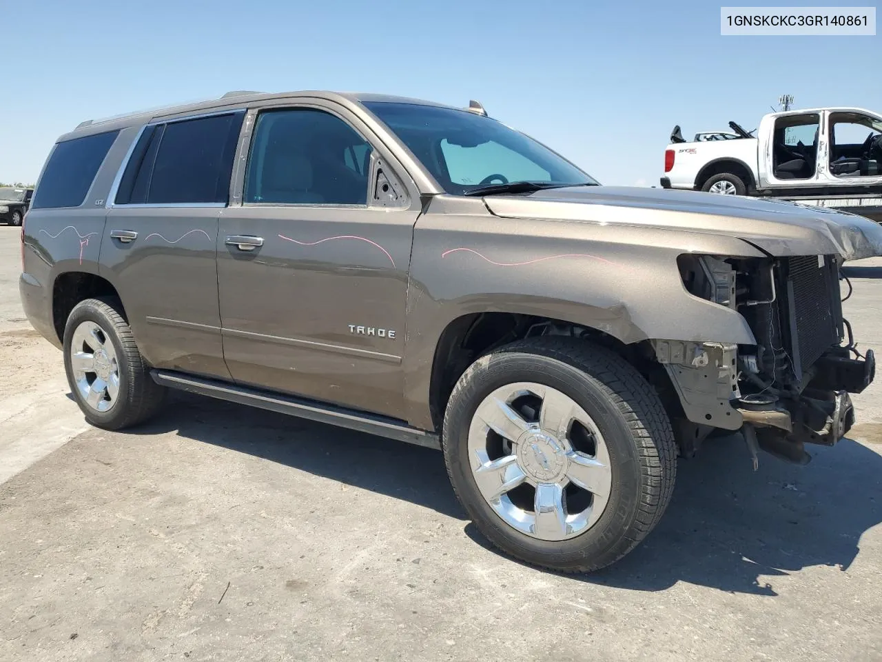 2016 Chevrolet Tahoe K1500 Ltz VIN: 1GNSKCKC3GR140861 Lot: 60270644