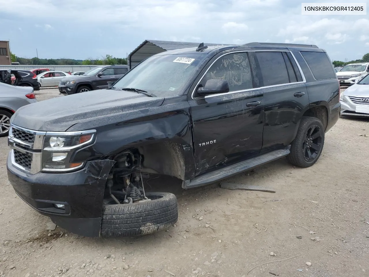 2016 Chevrolet Tahoe K1500 Lt VIN: 1GNSKBKC9GR412405 Lot: 60617724