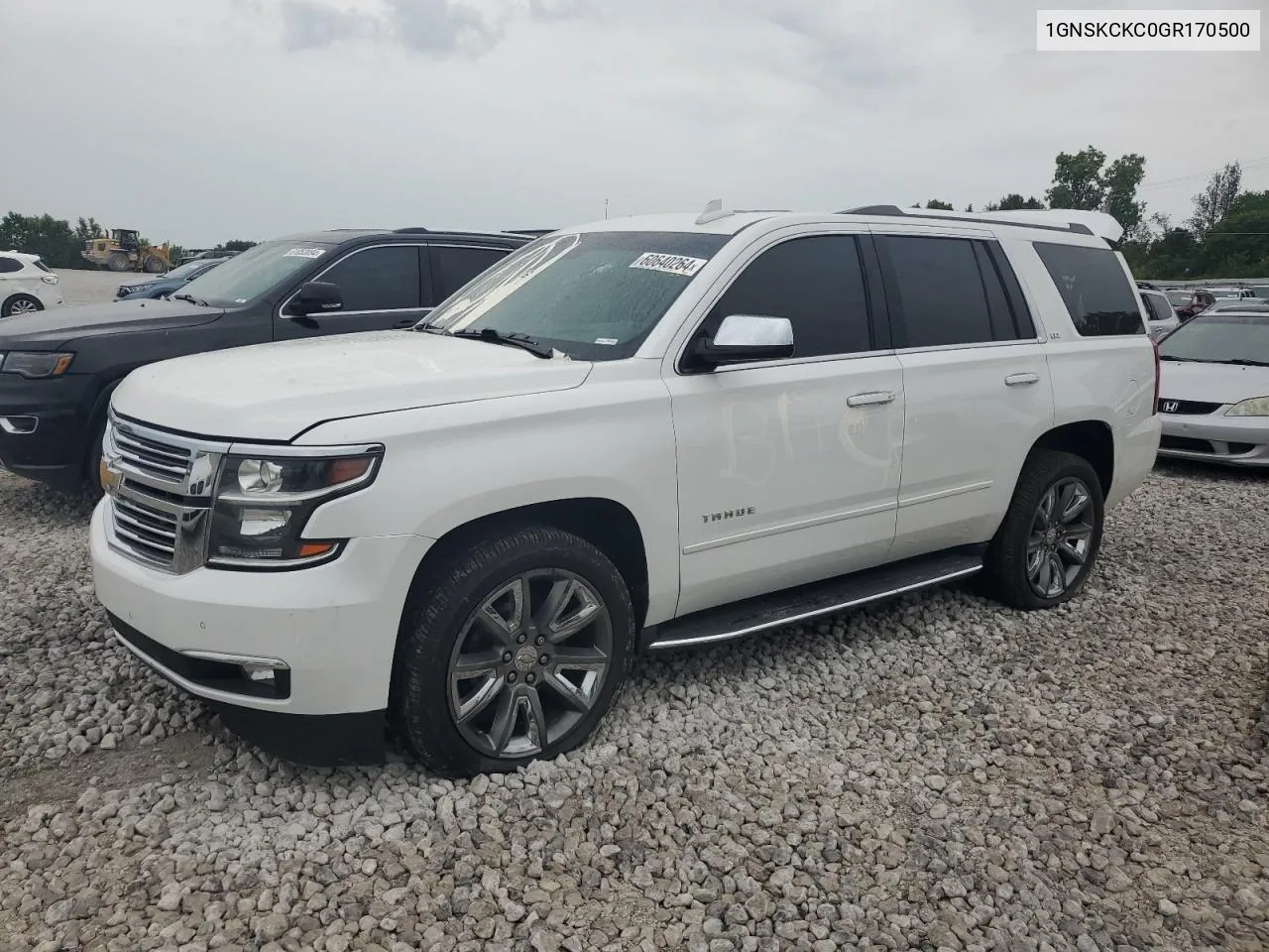 2016 Chevrolet Tahoe K1500 Ltz VIN: 1GNSKCKC0GR170500 Lot: 60640264