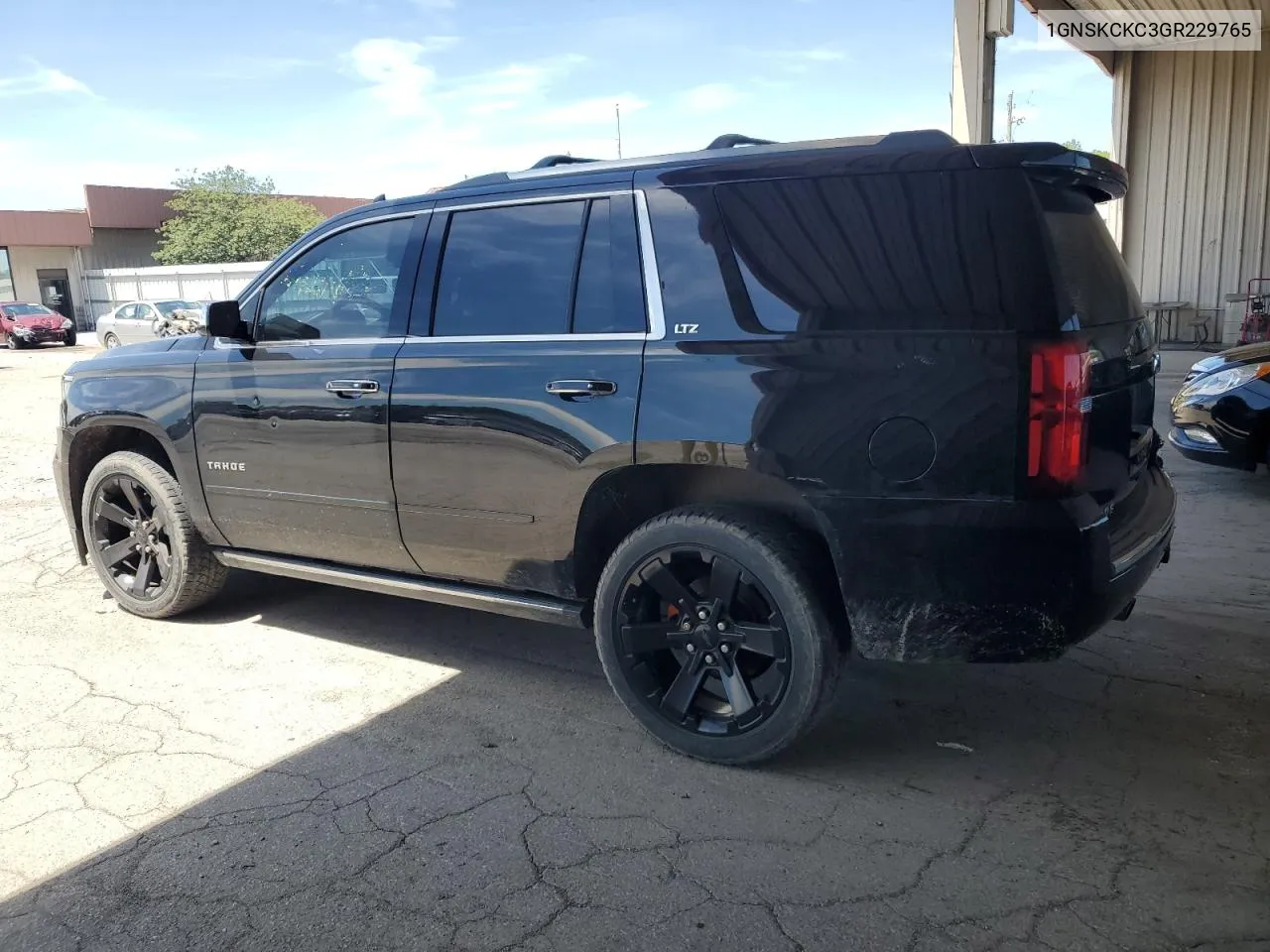 2016 Chevrolet Tahoe K1500 Ltz VIN: 1GNSKCKC3GR229765 Lot: 61282634