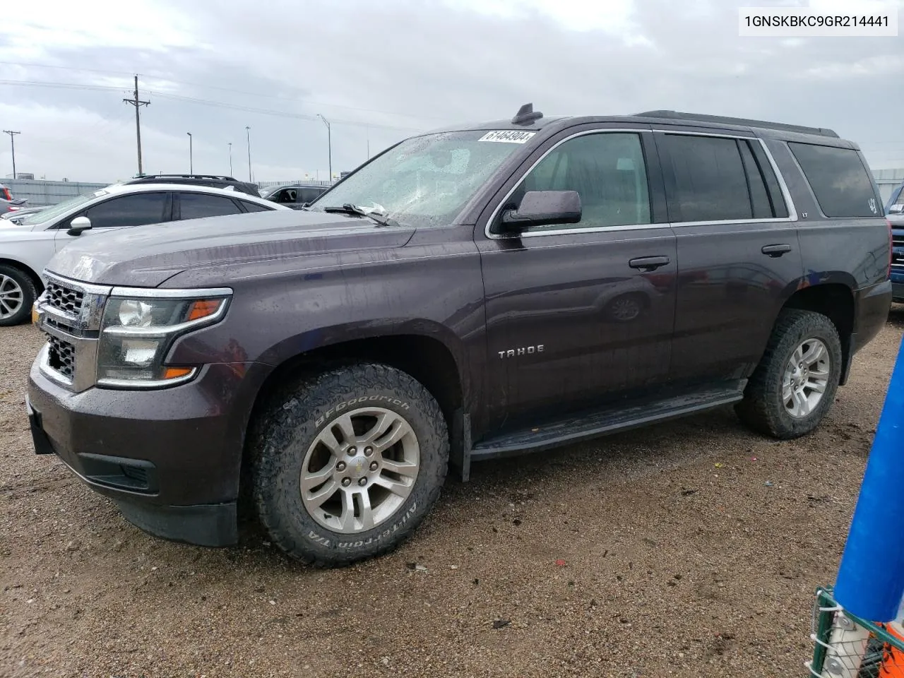 2016 Chevrolet Tahoe K1500 Lt VIN: 1GNSKBKC9GR214441 Lot: 61464904