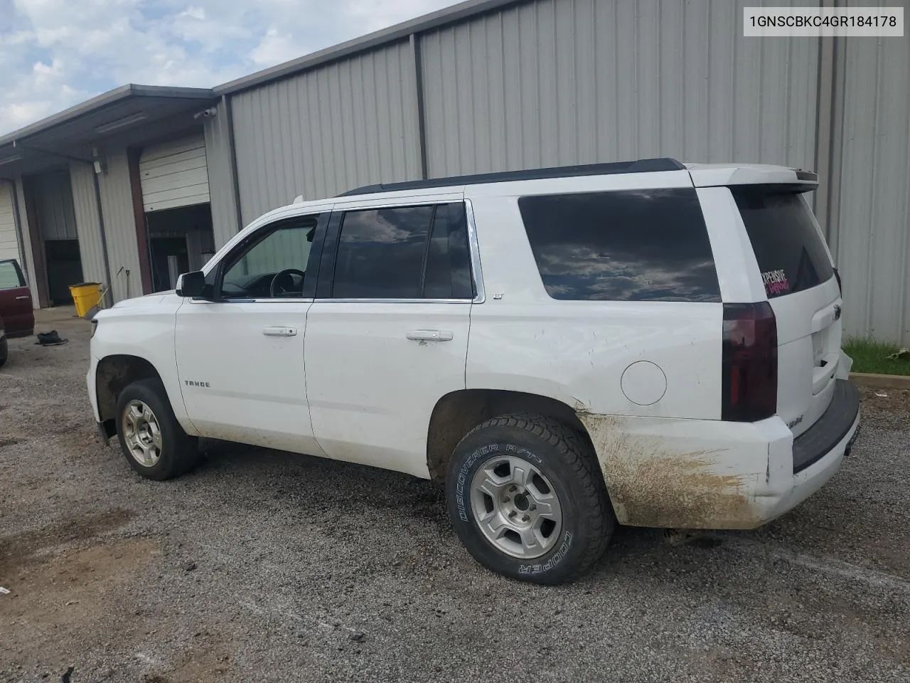 2016 Chevrolet Tahoe C1500 Lt VIN: 1GNSCBKC4GR184178 Lot: 61488784