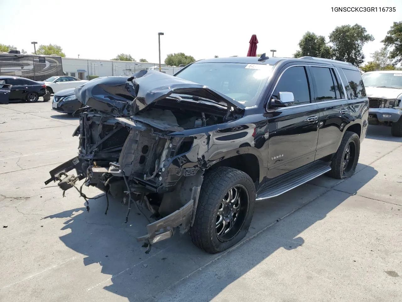 2016 Chevrolet Tahoe C1500 Ltz VIN: 1GNSCCKC3GR116735 Lot: 64810954