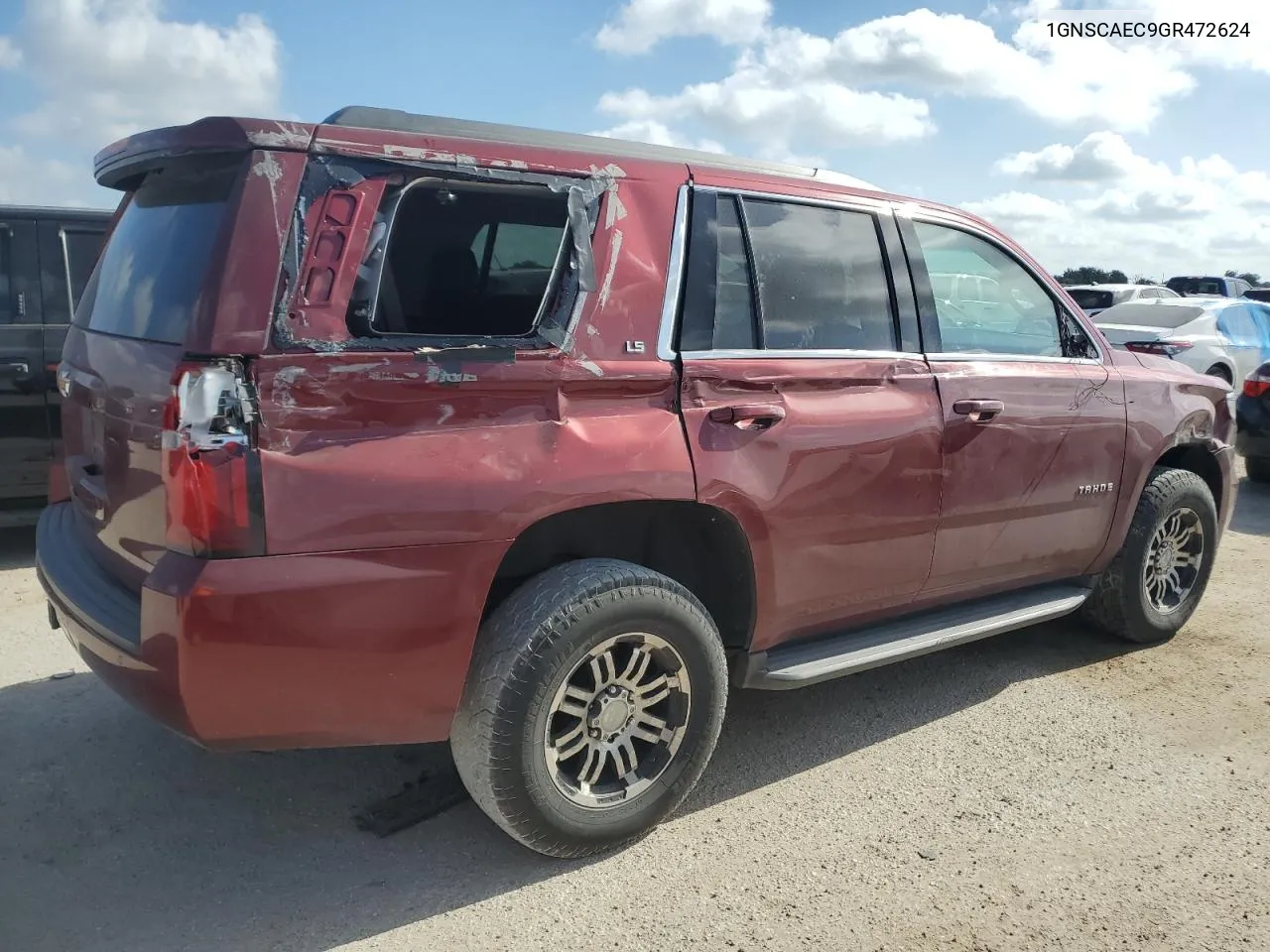 2016 Chevrolet Tahoe C1500 Ls VIN: 1GNSCAEC9GR472624 Lot: 67163494