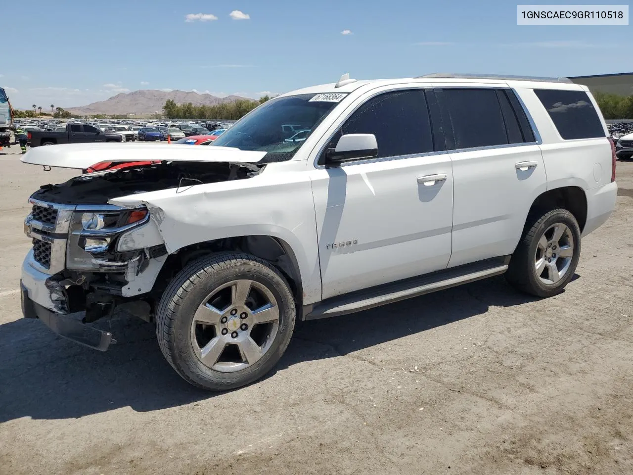 2016 Chevrolet Tahoe C1500 Ls VIN: 1GNSCAEC9GR110518 Lot: 67168364