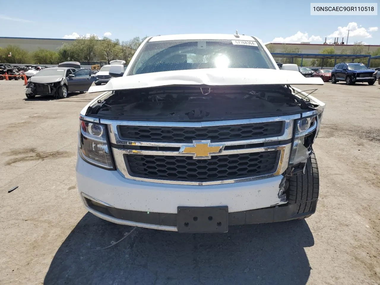 2016 Chevrolet Tahoe C1500 Ls VIN: 1GNSCAEC9GR110518 Lot: 67168364