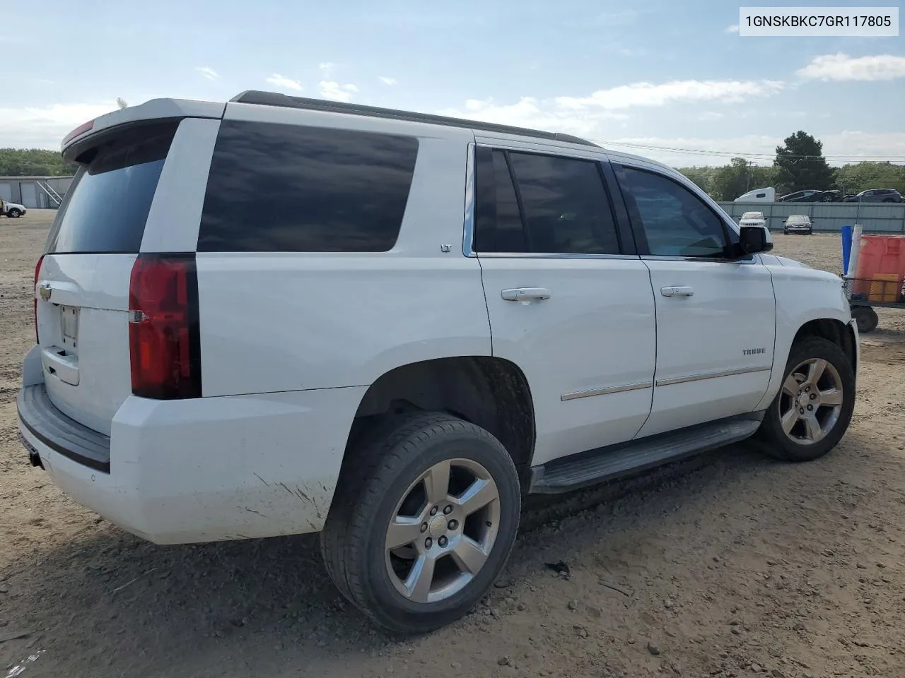 2016 Chevrolet Tahoe K1500 Lt VIN: 1GNSKBKC7GR117805 Lot: 67524194