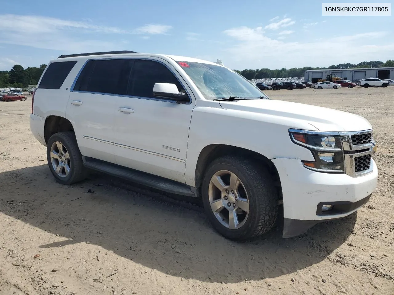 2016 Chevrolet Tahoe K1500 Lt VIN: 1GNSKBKC7GR117805 Lot: 67524194