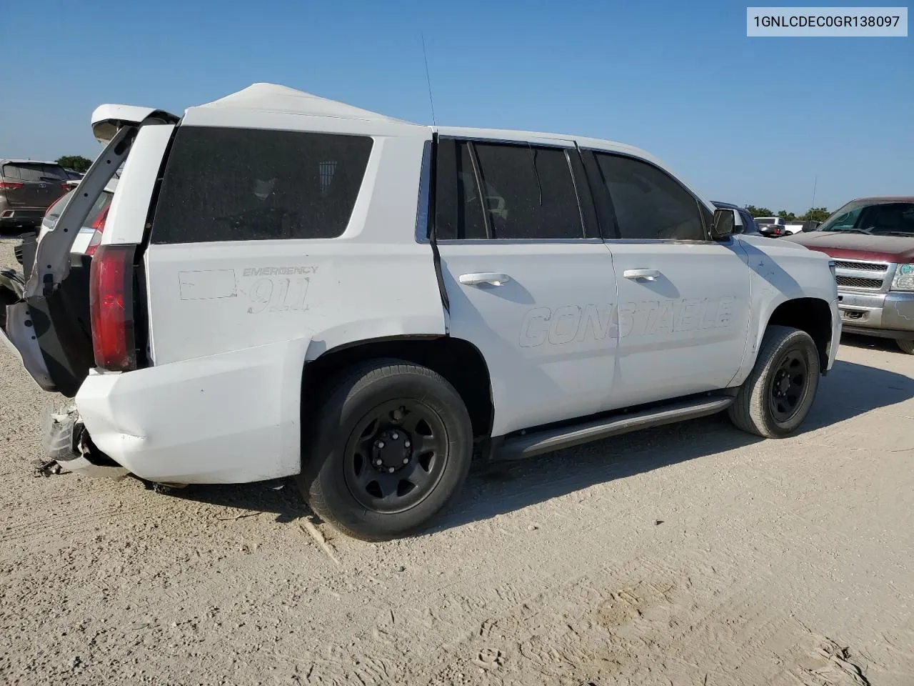 2016 Chevrolet Tahoe Police VIN: 1GNLCDEC0GR138097 Lot: 67727224