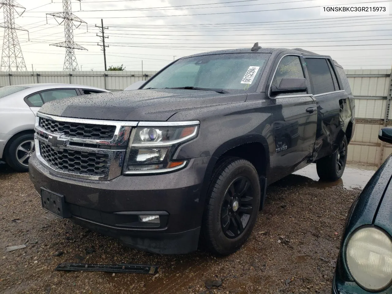 2016 Chevrolet Tahoe K1500 Lt VIN: 1GNSKBKC3GR215973 Lot: 68152594