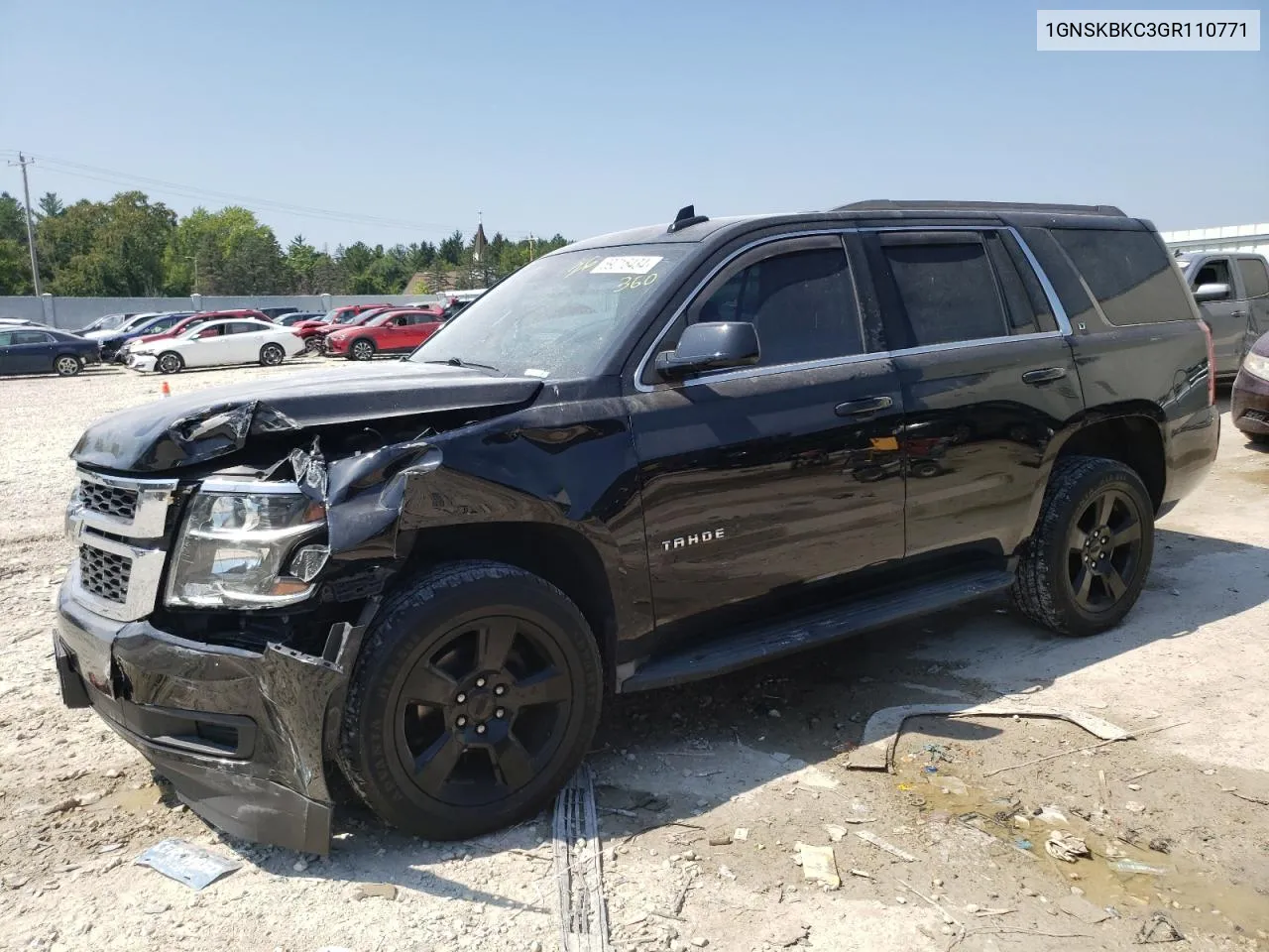 2016 Chevrolet Tahoe K1500 Lt VIN: 1GNSKBKC3GR110771 Lot: 69016434