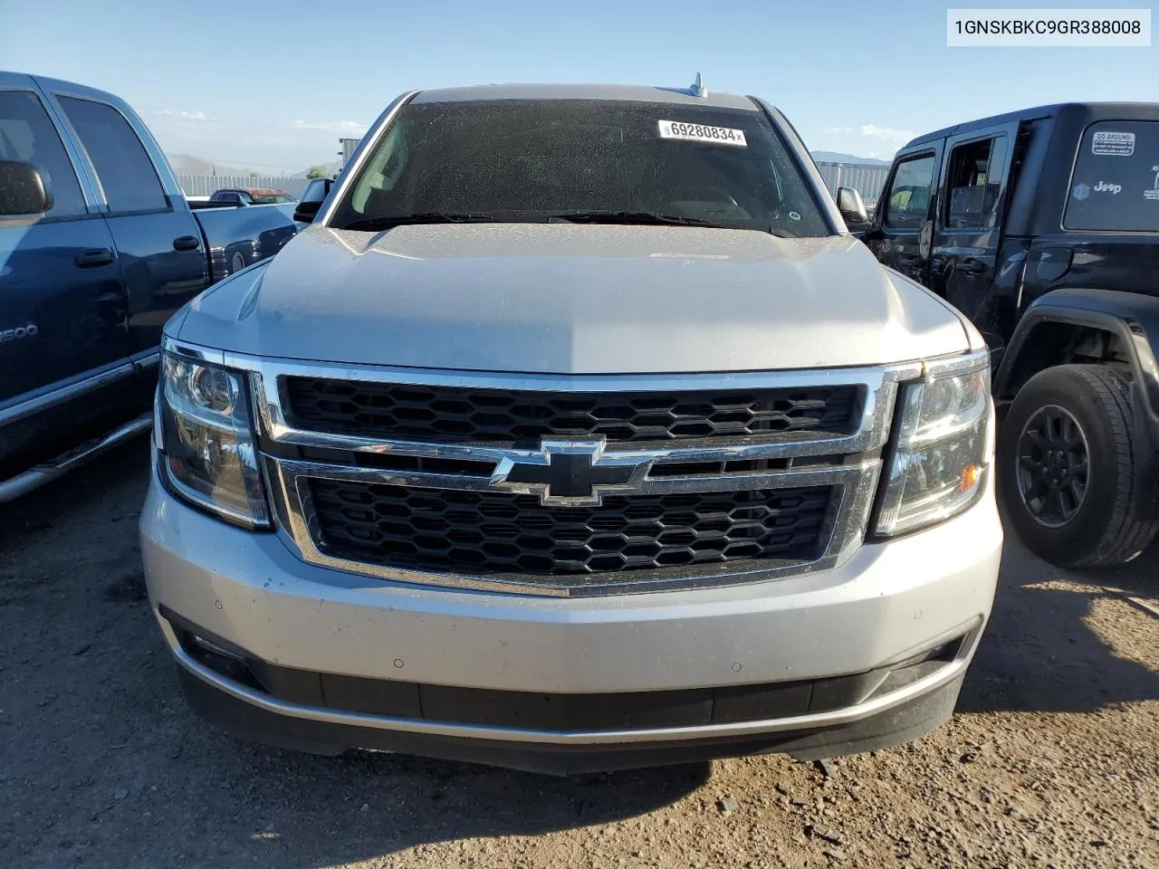 2016 Chevrolet Tahoe K1500 Lt VIN: 1GNSKBKC9GR388008 Lot: 69280834