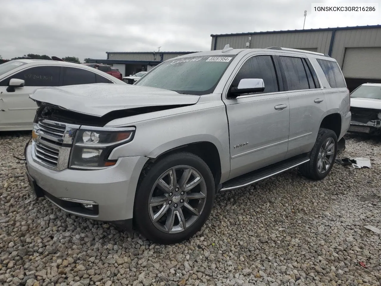 2016 Chevrolet Tahoe K1500 Ltz VIN: 1GNSKCKC3GR216286 Lot: 69287954