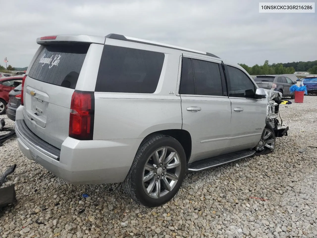 2016 Chevrolet Tahoe K1500 Ltz VIN: 1GNSKCKC3GR216286 Lot: 69287954