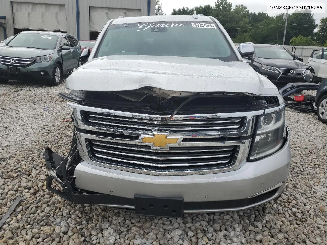 2016 Chevrolet Tahoe K1500 Ltz VIN: 1GNSKCKC3GR216286 Lot: 69287954