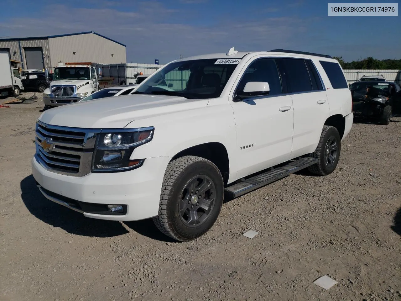 2016 Chevrolet Tahoe K1500 Lt VIN: 1GNSKBKC0GR174976 Lot: 69495094