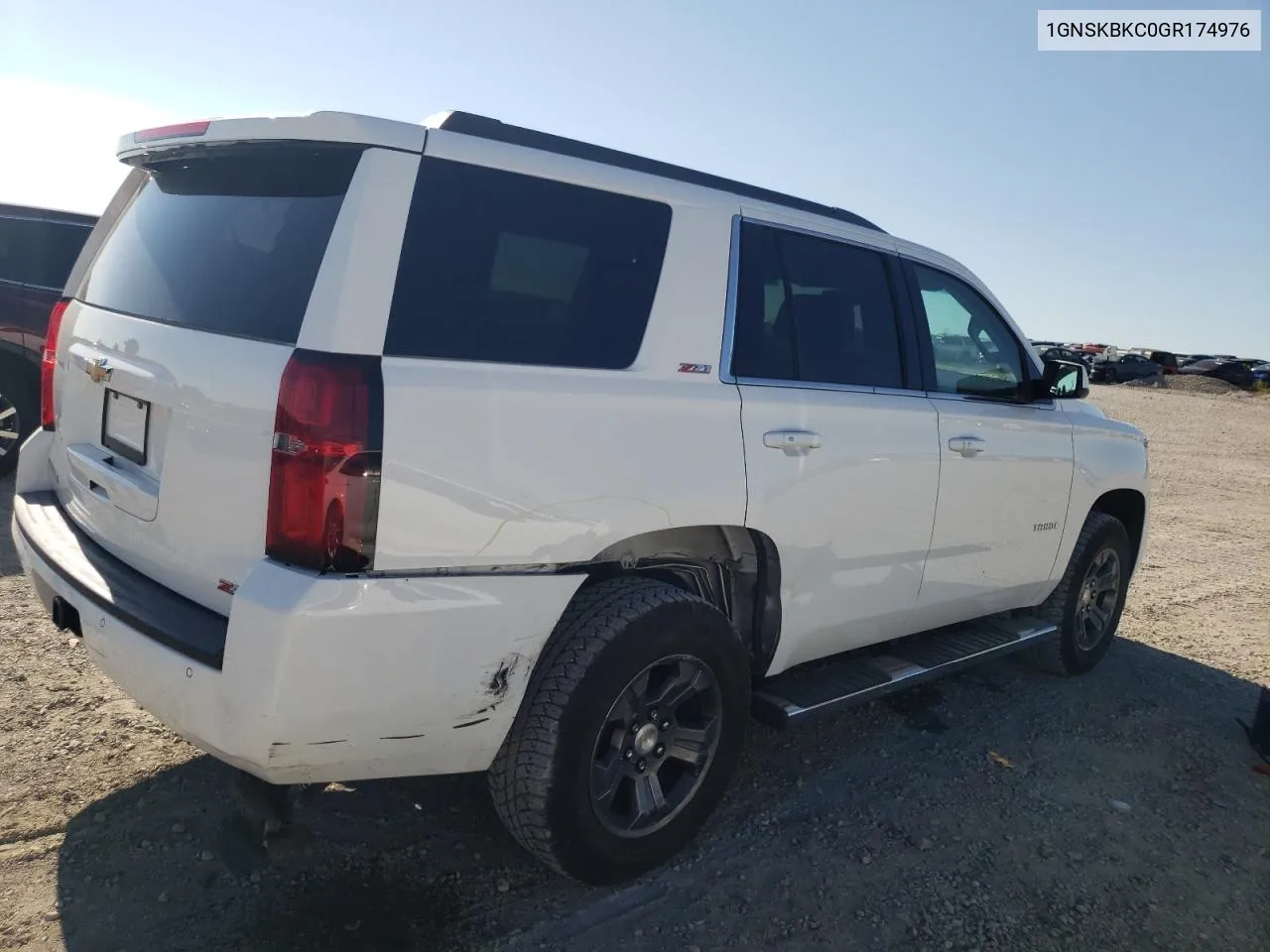 2016 Chevrolet Tahoe K1500 Lt VIN: 1GNSKBKC0GR174976 Lot: 69495094