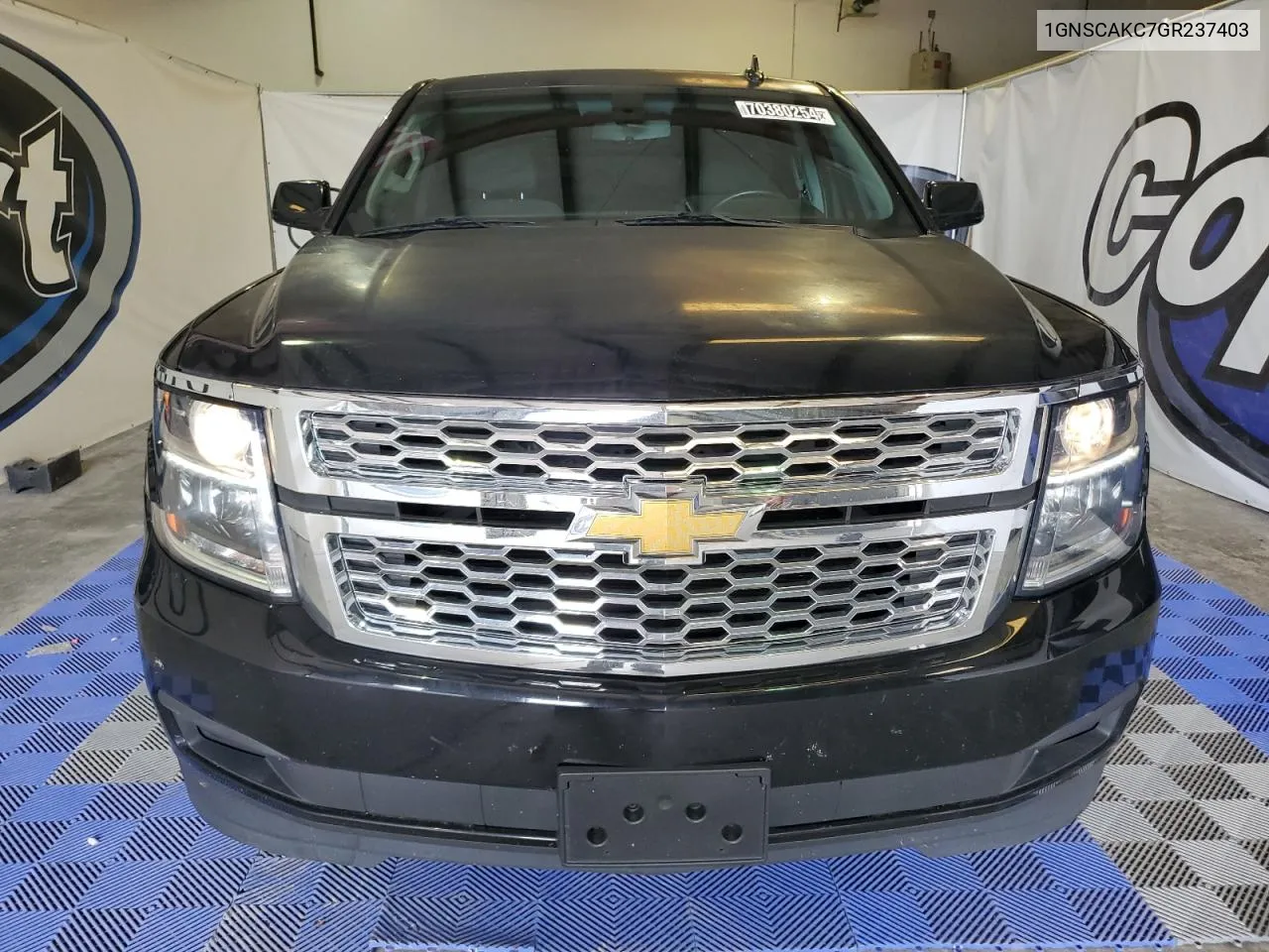 2016 Chevrolet Tahoe C1500 Ls VIN: 1GNSCAKC7GR237403 Lot: 70380254