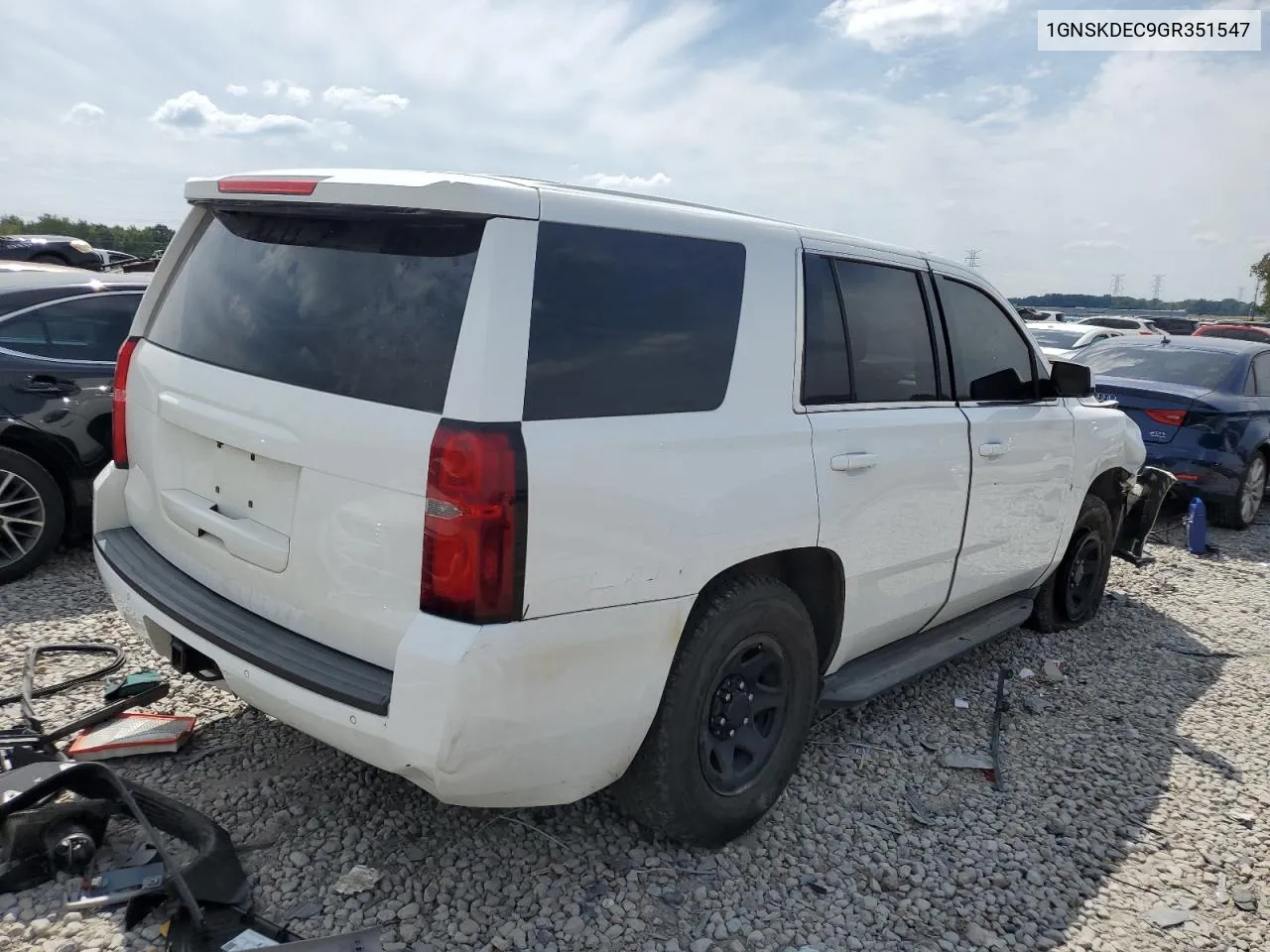 1GNSKDEC9GR351547 2016 Chevrolet Tahoe Police