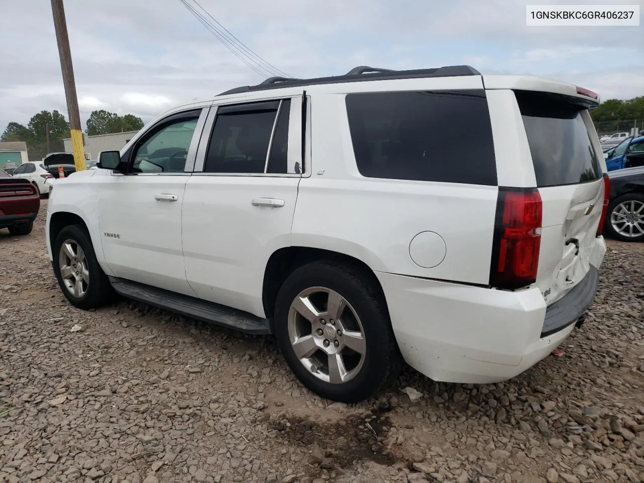 2016 Chevrolet Tahoe K1500 Lt VIN: 1GNSKBKC6GR406237 Lot: 70428954