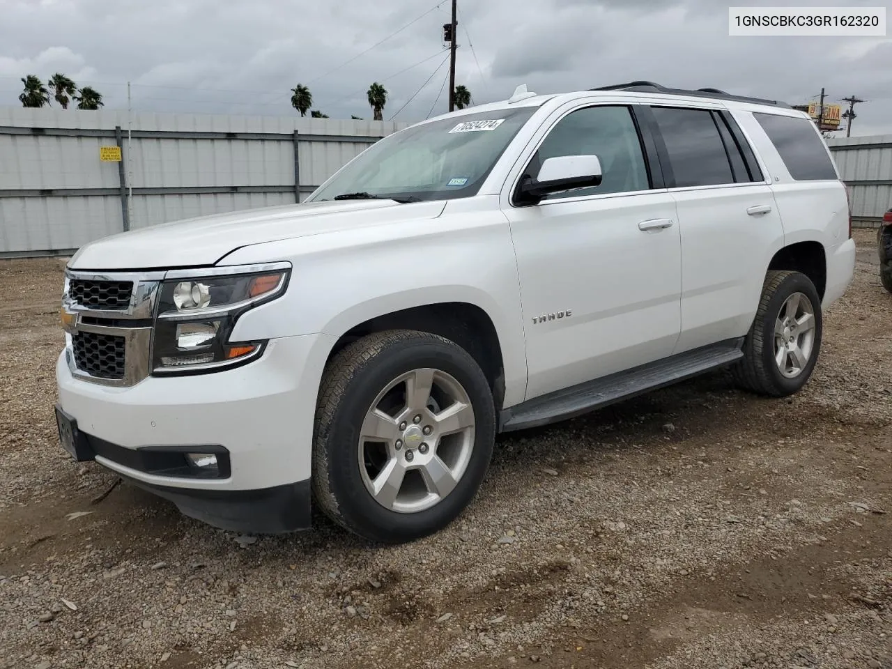 2016 Chevrolet Tahoe C1500 Lt VIN: 1GNSCBKC3GR162320 Lot: 70524274