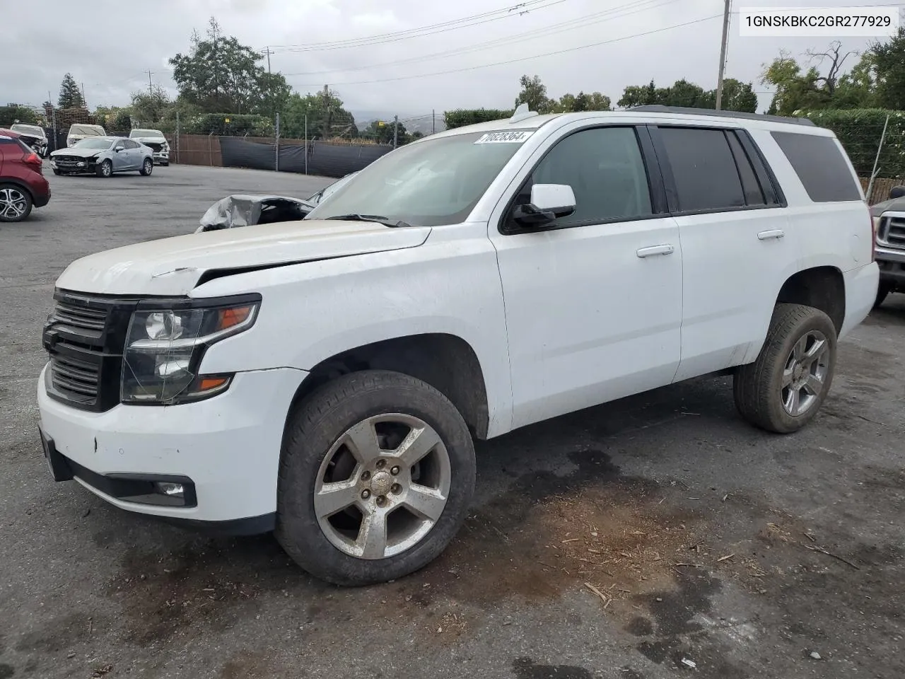 2016 Chevrolet Tahoe K1500 Lt VIN: 1GNSKBKC2GR277929 Lot: 70828364