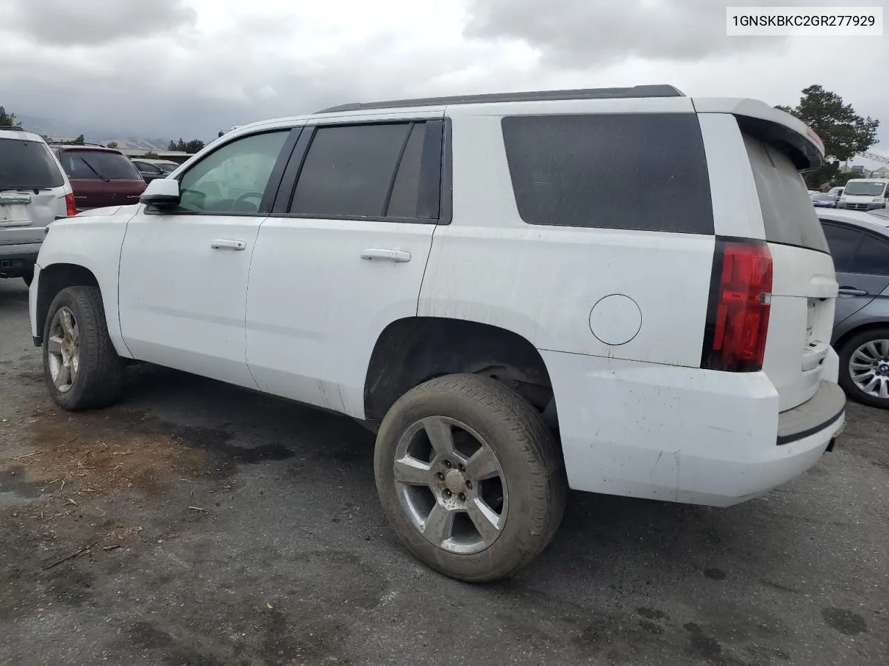 2016 Chevrolet Tahoe K1500 Lt VIN: 1GNSKBKC2GR277929 Lot: 70828364