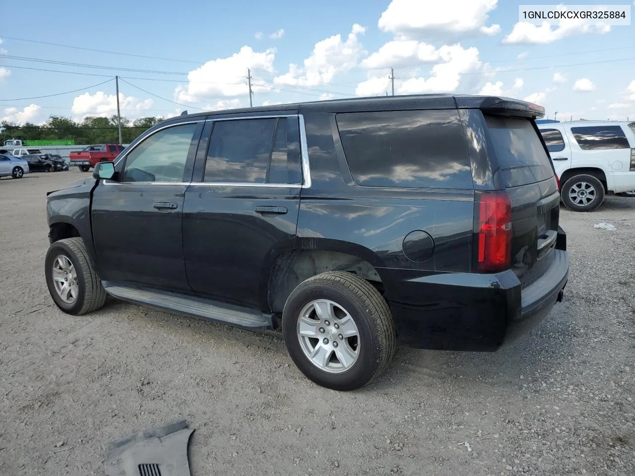 2016 Chevrolet Tahoe Police VIN: 1GNLCDKCXGR325884 Lot: 71559534