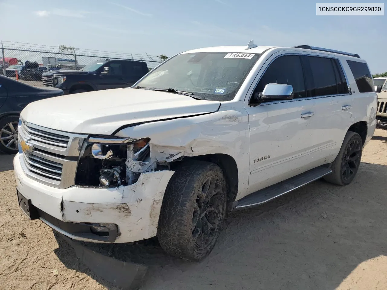 2016 Chevrolet Tahoe C1500 Ltz VIN: 1GNSCCKC9GR299820 Lot: 71663264