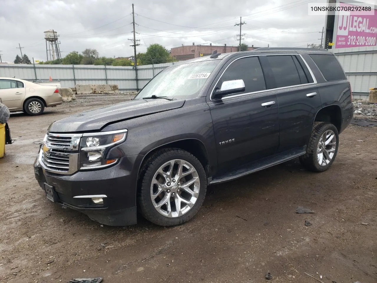 2016 Chevrolet Tahoe K1500 Lt VIN: 1GNSKBKC7GR292488 Lot: 72261214